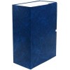 Короб архивный бумвиниловый на завязках «Феникс», 320 x 235 x 130 мм, синий мрамор